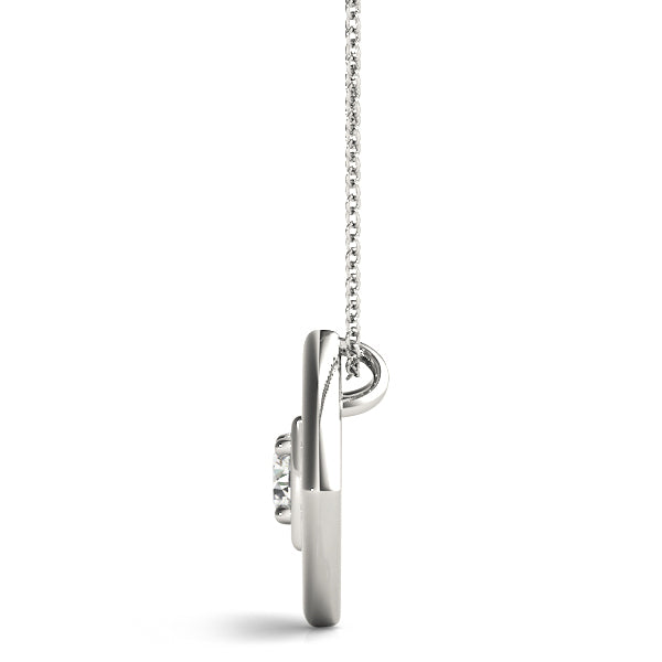 0.35 CT Round Diamond Solitaire Pendant