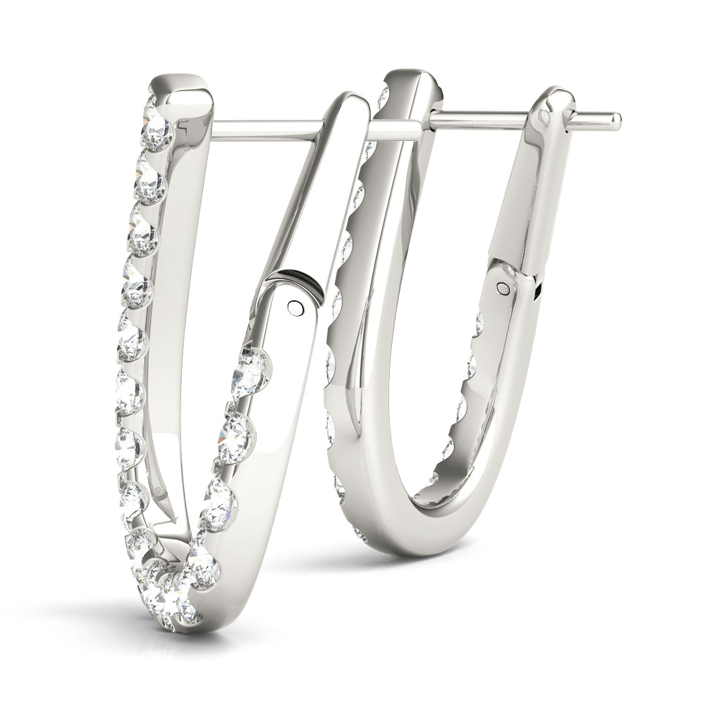 Diamond Round Multi-Stone Earrings