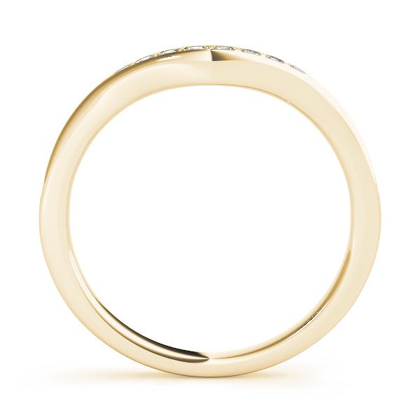 14K Yellow Gold Multi-Diamond Wedding Band
