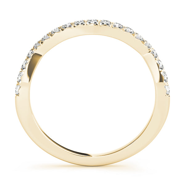 14K Yellow Gold Diamond Wedding Ring