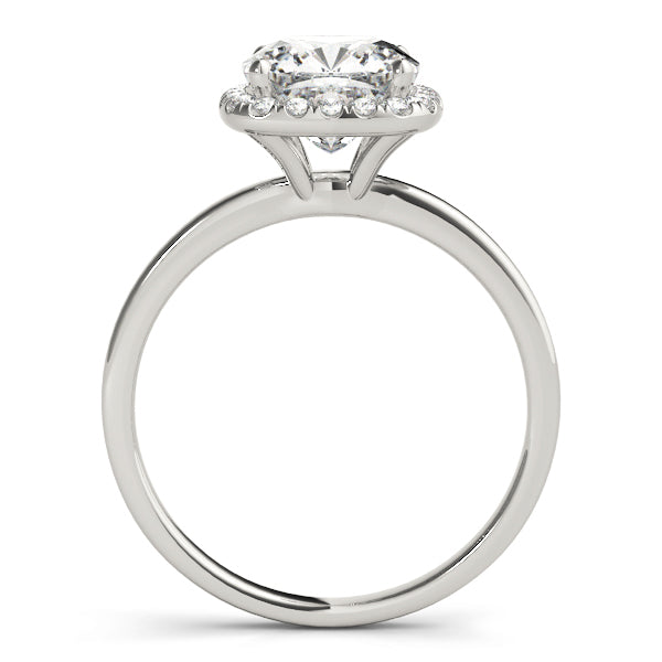 Cushion Diamond Halo Engagement Ring