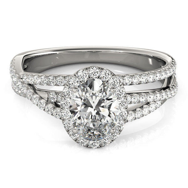 Diamond Halo Engagement Ring