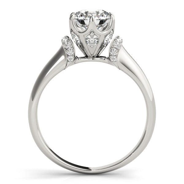 Vintage 0.5CT Round Diamond Engagement Ring