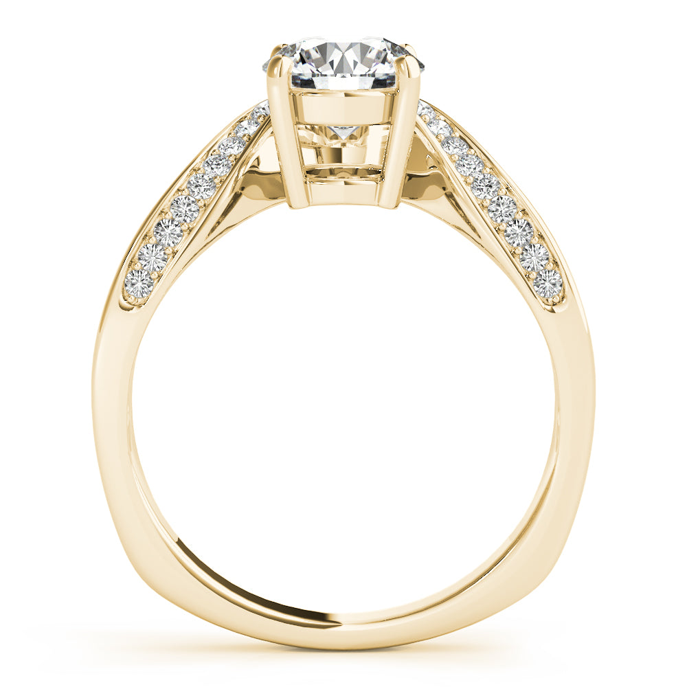 14K Yellow Gold Diamond Engagement Ring 5/8 ctw