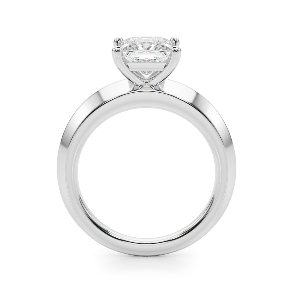 0.75 CT Square Diamond Solitaire Ring