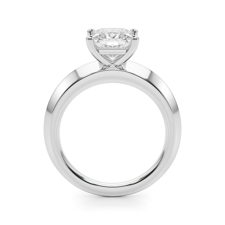 0.75 CT Square Diamond Solitaire Ring