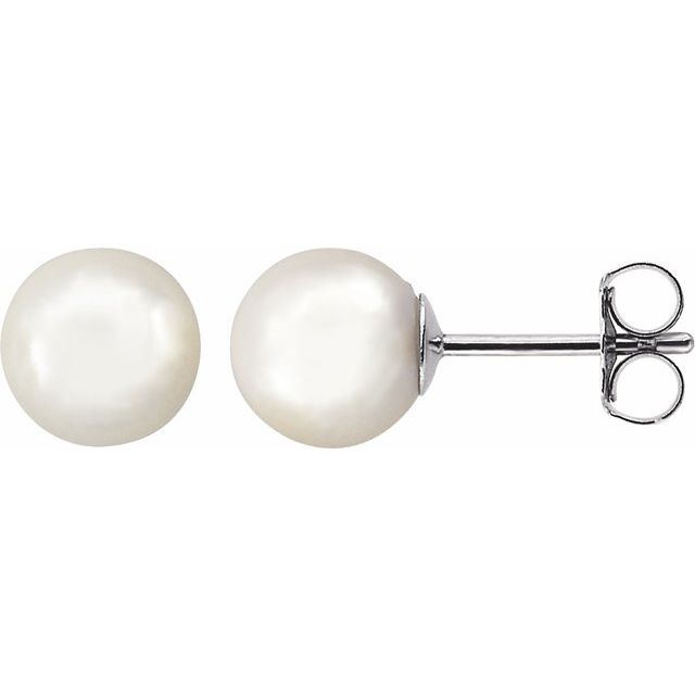 Pearl Stud Earrings
