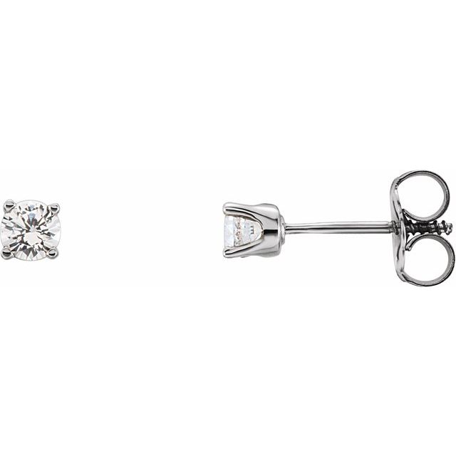 Round 4-Prong Youth Birthstone Stud Earrings