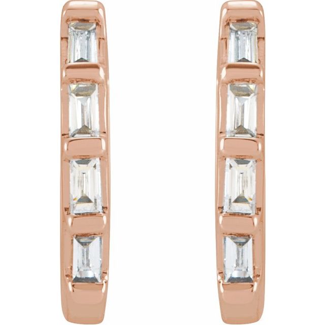 Baguette Huggie Earrings