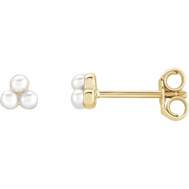 Pearl Cluster Earrings
