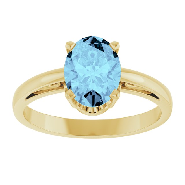 Scroll SettingÂ® Solitaire Ring
