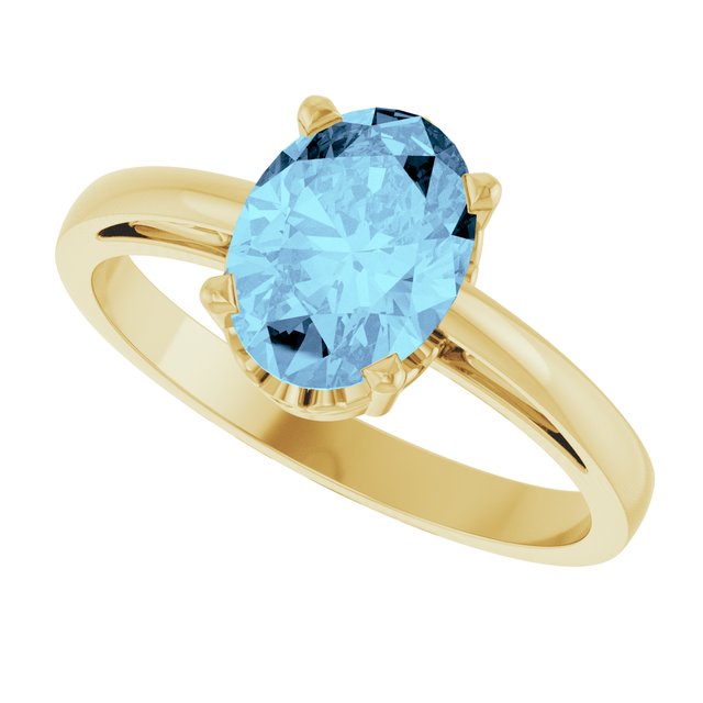 Scroll SettingÂ® Solitaire Ring