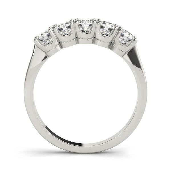 Multi-Diamond Gold Wedding Ring