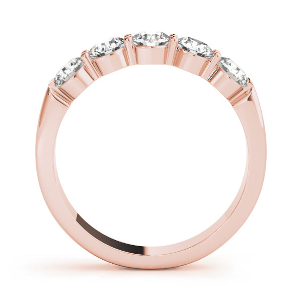 14K Rose Gold Diamond Wedding Ring