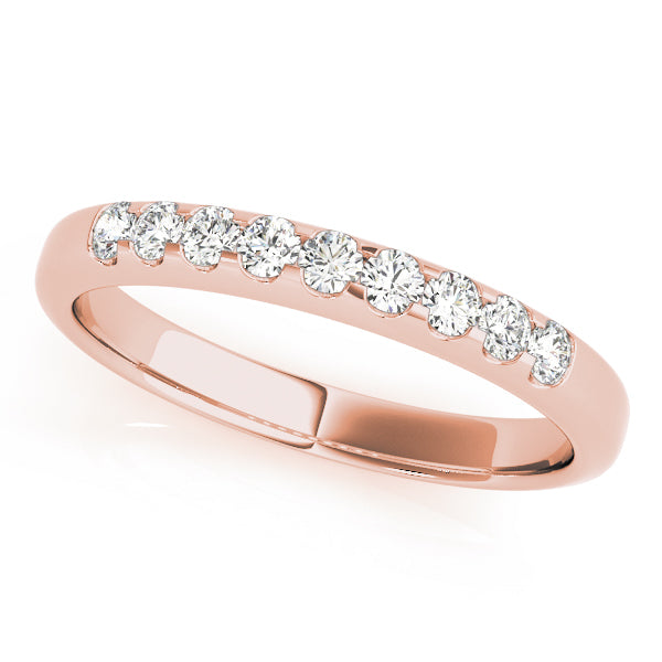 14K Rose Gold Diamond Wedding Ring