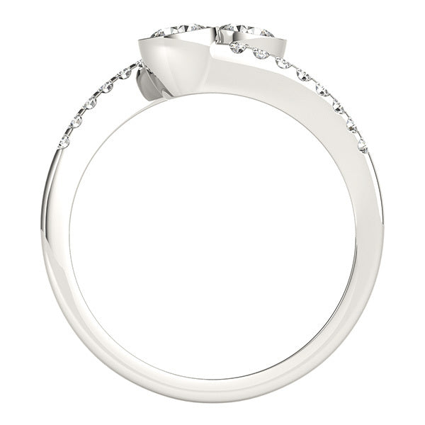 Multi-Diamond 14K Gold Fashion Statement Ring