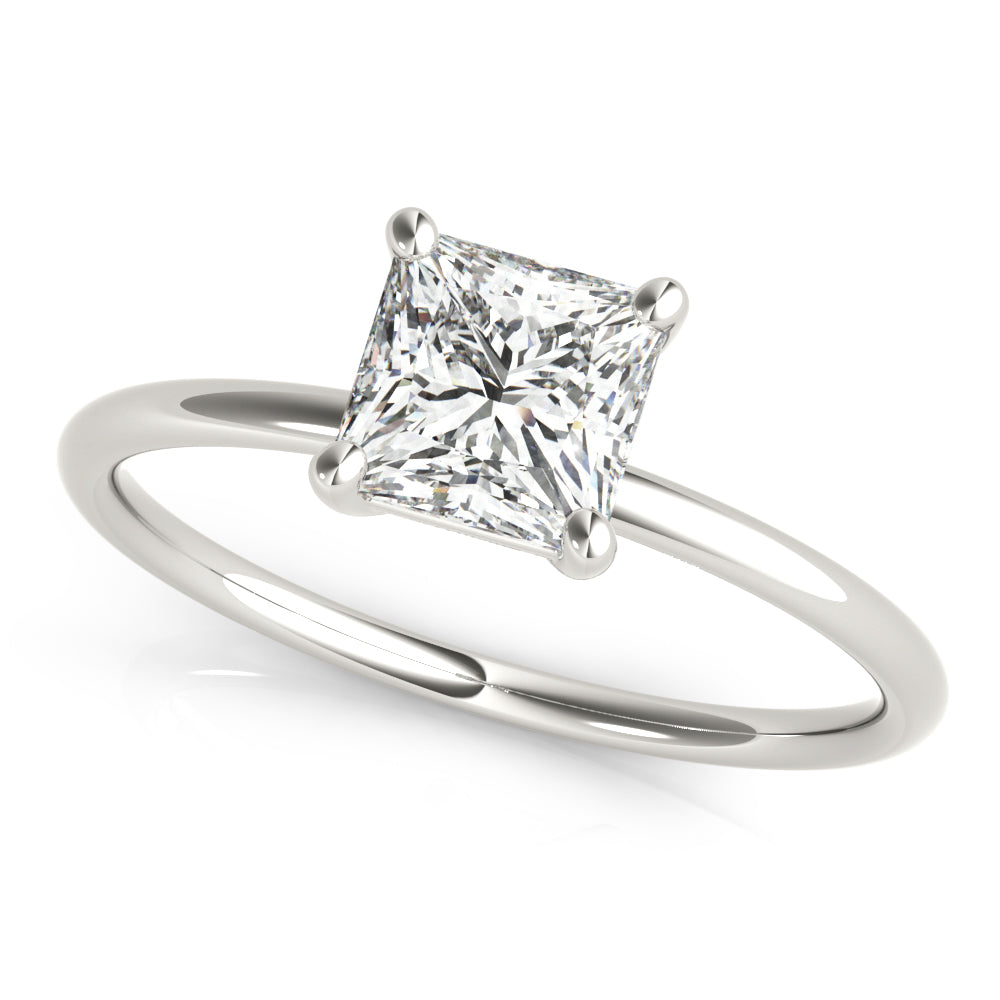 0.6CT Princess Diamond Solitaire Ring