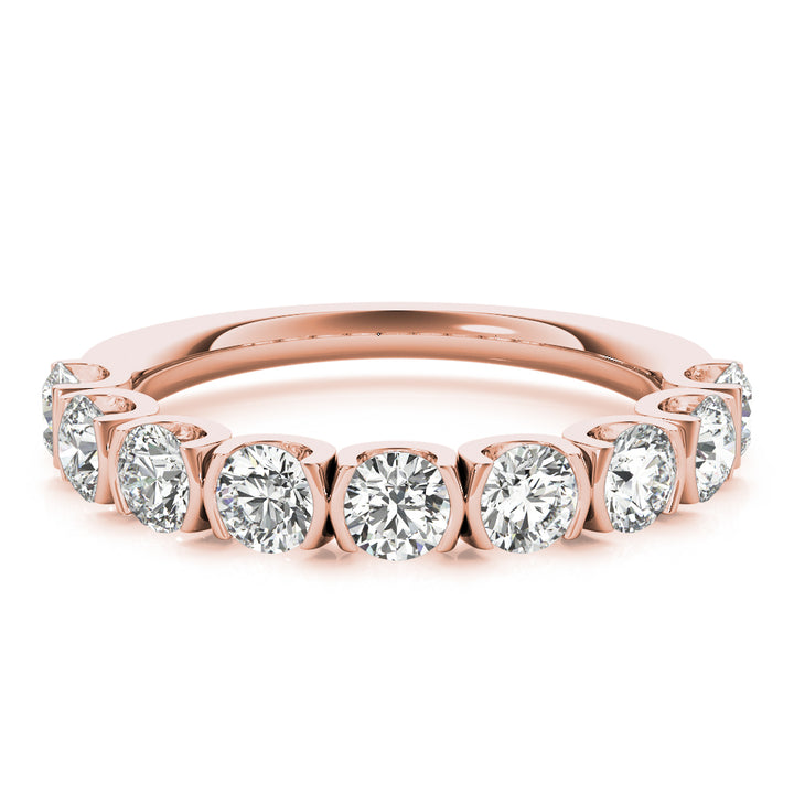 Rose Gold 0.75 CT Diamond Wedding Band