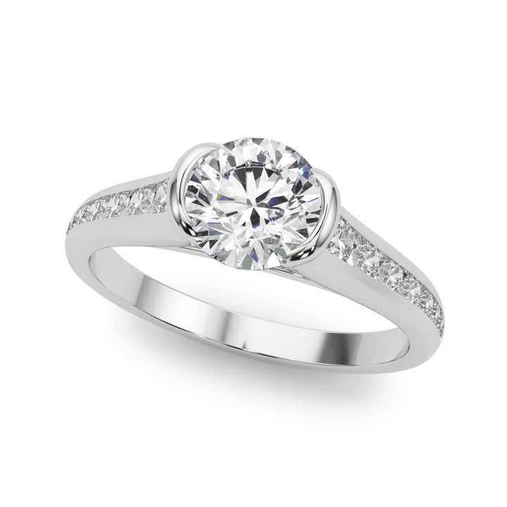 Multi-Diamond Round Engagement Ring