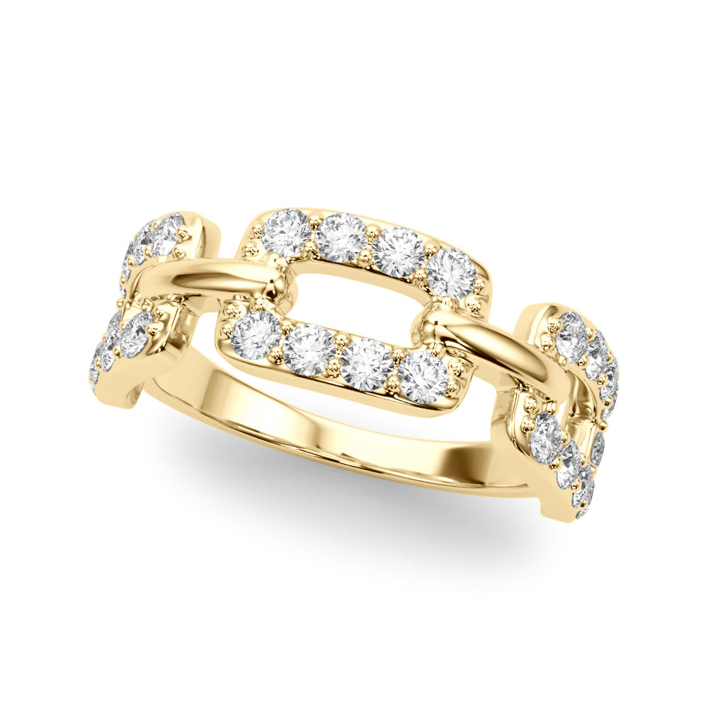 14K Yellow Gold Multi-Diamond Ring