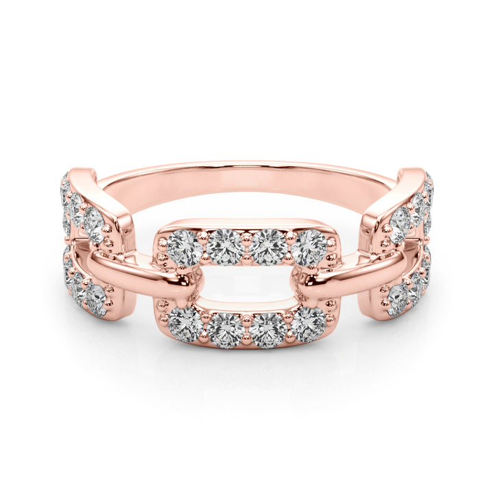 14K Rose Gold Multi-Diamond Ring