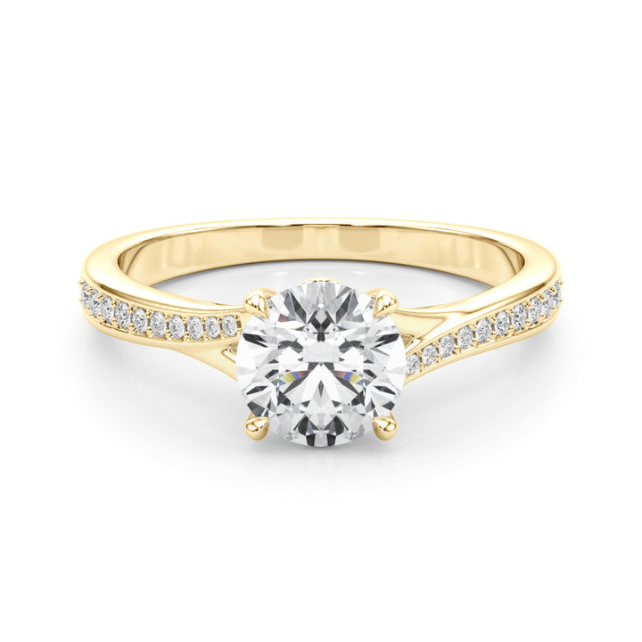 14K Yellow Gold Diamond Engagement Ring 5/8 ctw