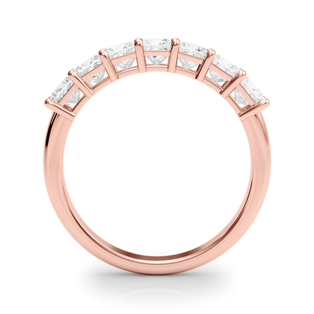 14K Rose Gold 7-Stone Diamond Engagement Ring