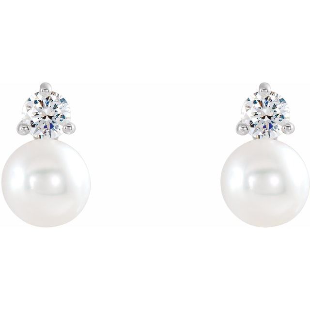 Accented Pearl Earrings