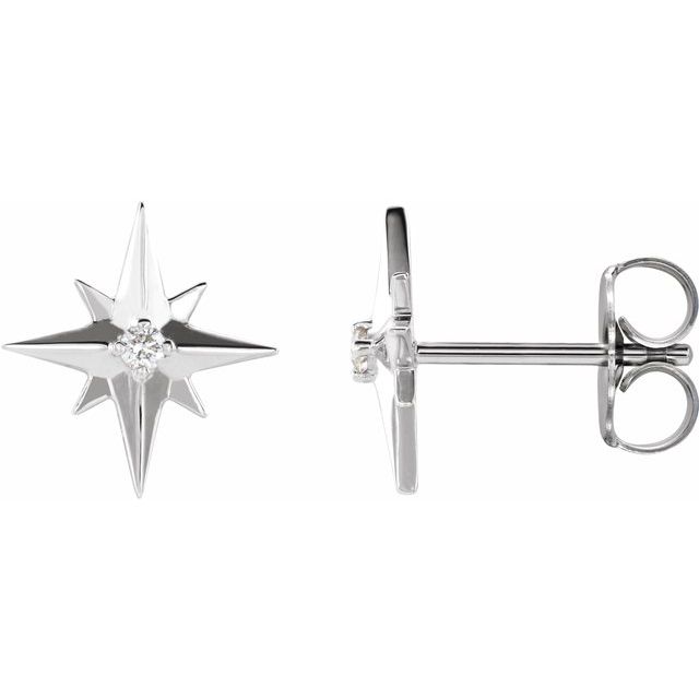 Accented Star Earrings