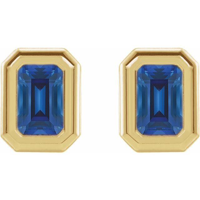 Emerald Solitaire Earrings