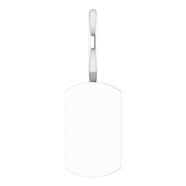 Engravable Dog Tag Charm/Pendant