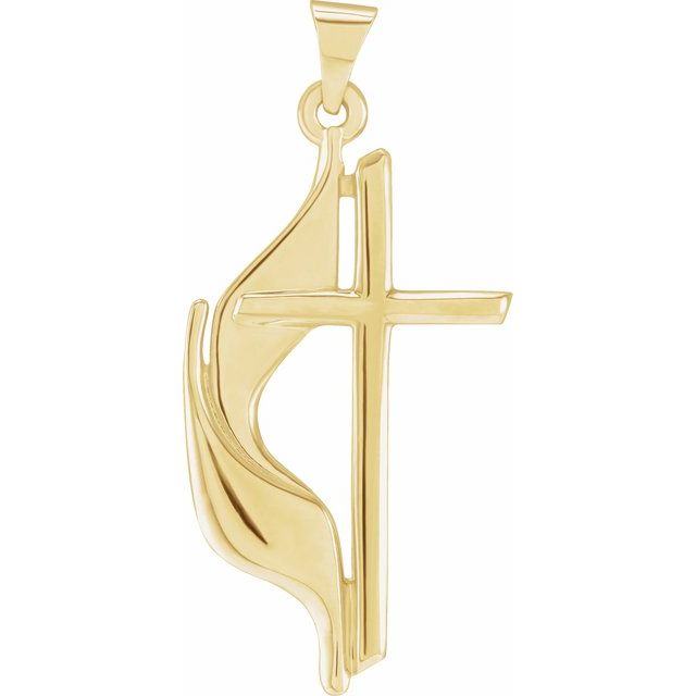 Methodist Cross Necklace or Pendant