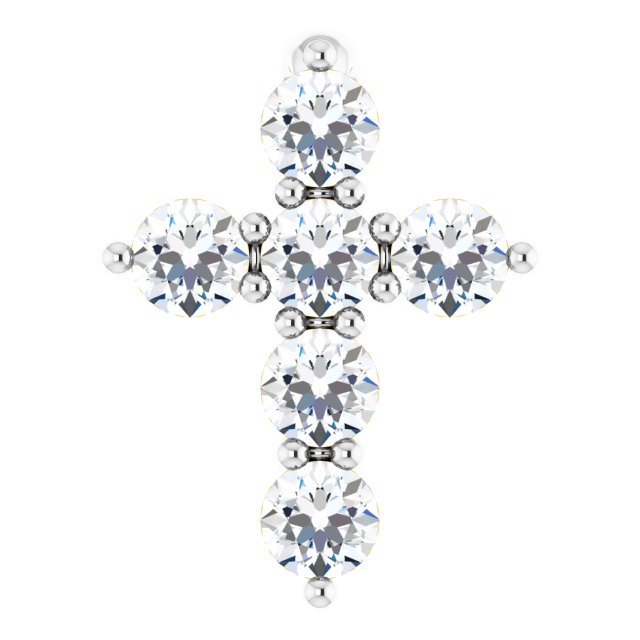 Accented Cross Necklace or Pendant