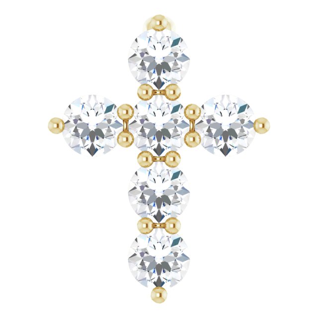 Accented Cross Necklace or Pendant