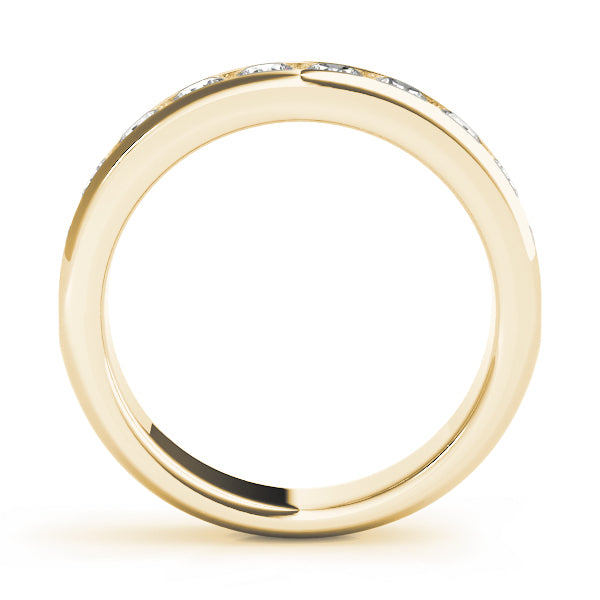 14K Yellow Gold 0.20ctw Diamond Wedding Band