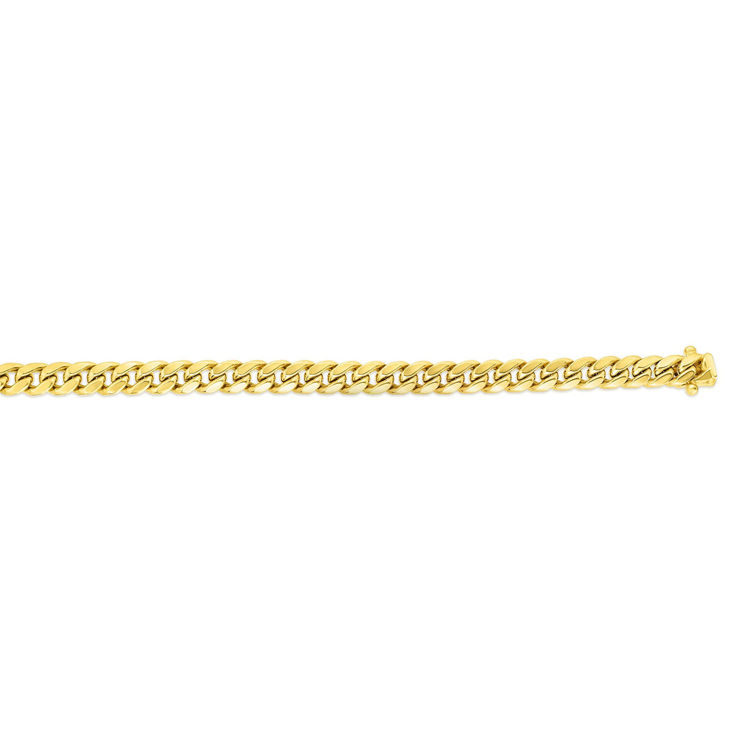 14K Gold 26"" 6.1mm Semi-Solid Classic Miami Cuban