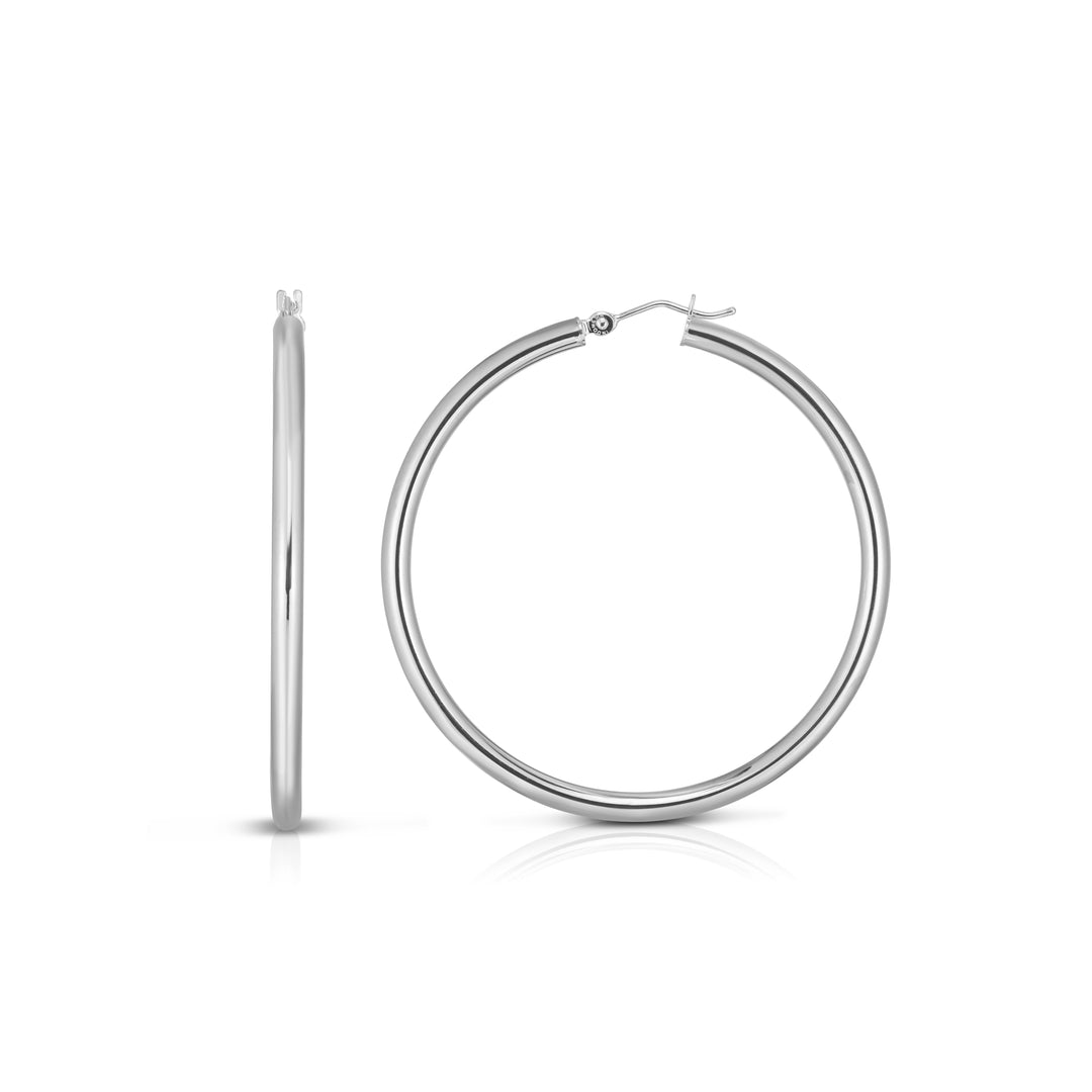 14K Gold 3x20mm Hoops